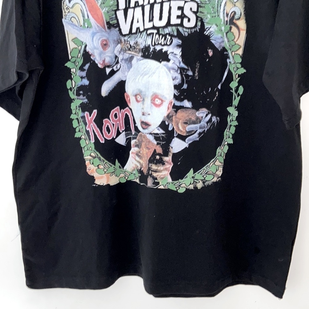 Korn Custom Made Band Merch Tee ‘the family values tour’ NWT UNI Sample Sale XL - Picture 4 of 6